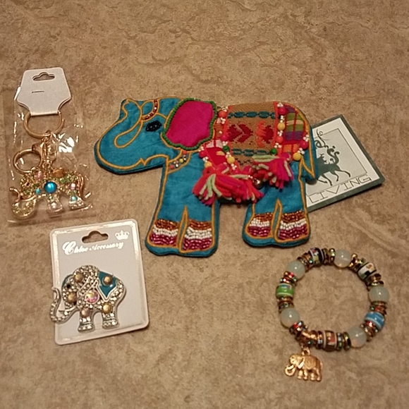 NWT.  Blue Elephants Parade! - Picture 1 of 8